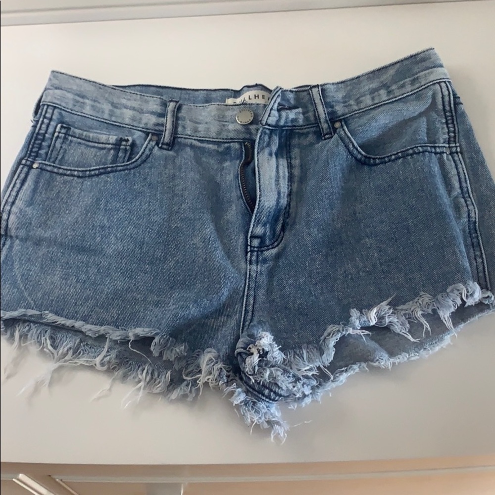 PacSun High rise jean shorts